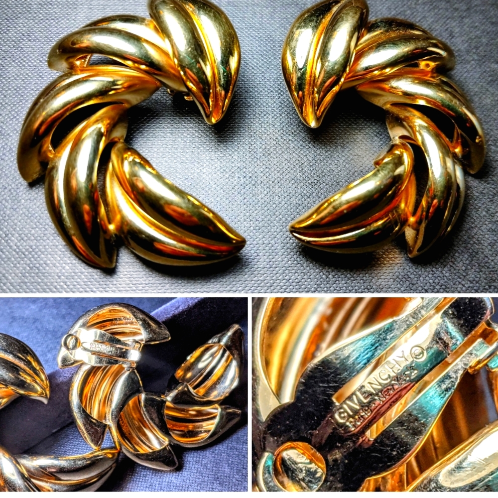 Vintage 1980's Givenchy Clip-On Earrings
